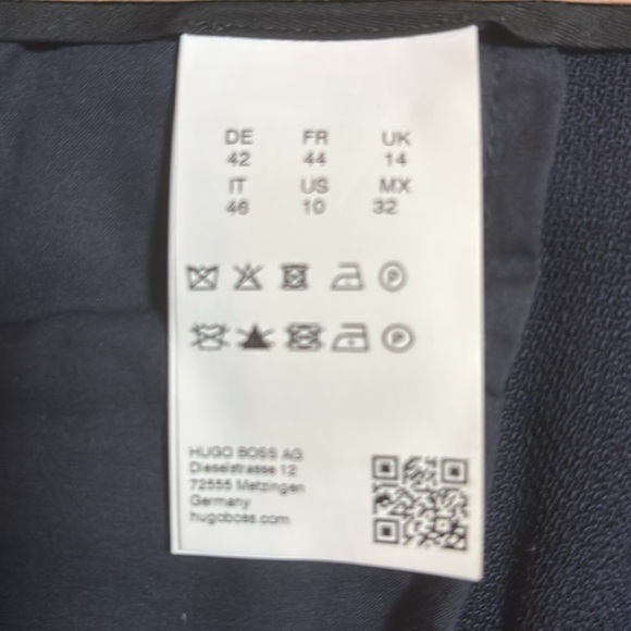 Boss by Hugo Boss Pants tusanna navy Sz 10 - Picture 3 of 11